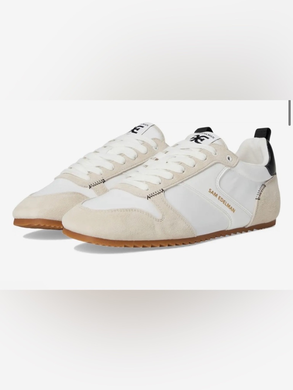 Sam Edelman Zaria White leather suede 8 1/2